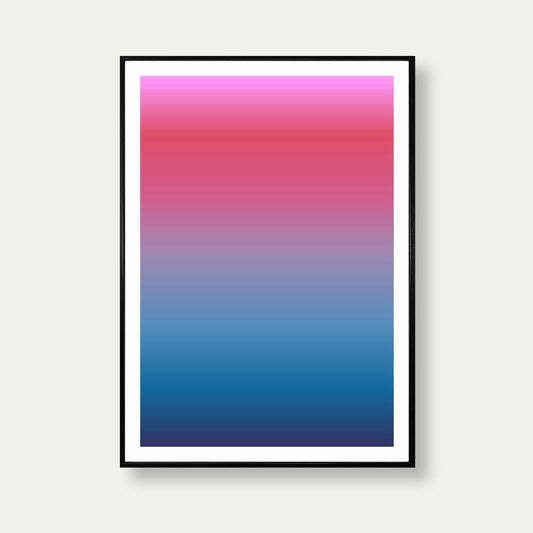 Pink Sky Sunset Gradient Art Print