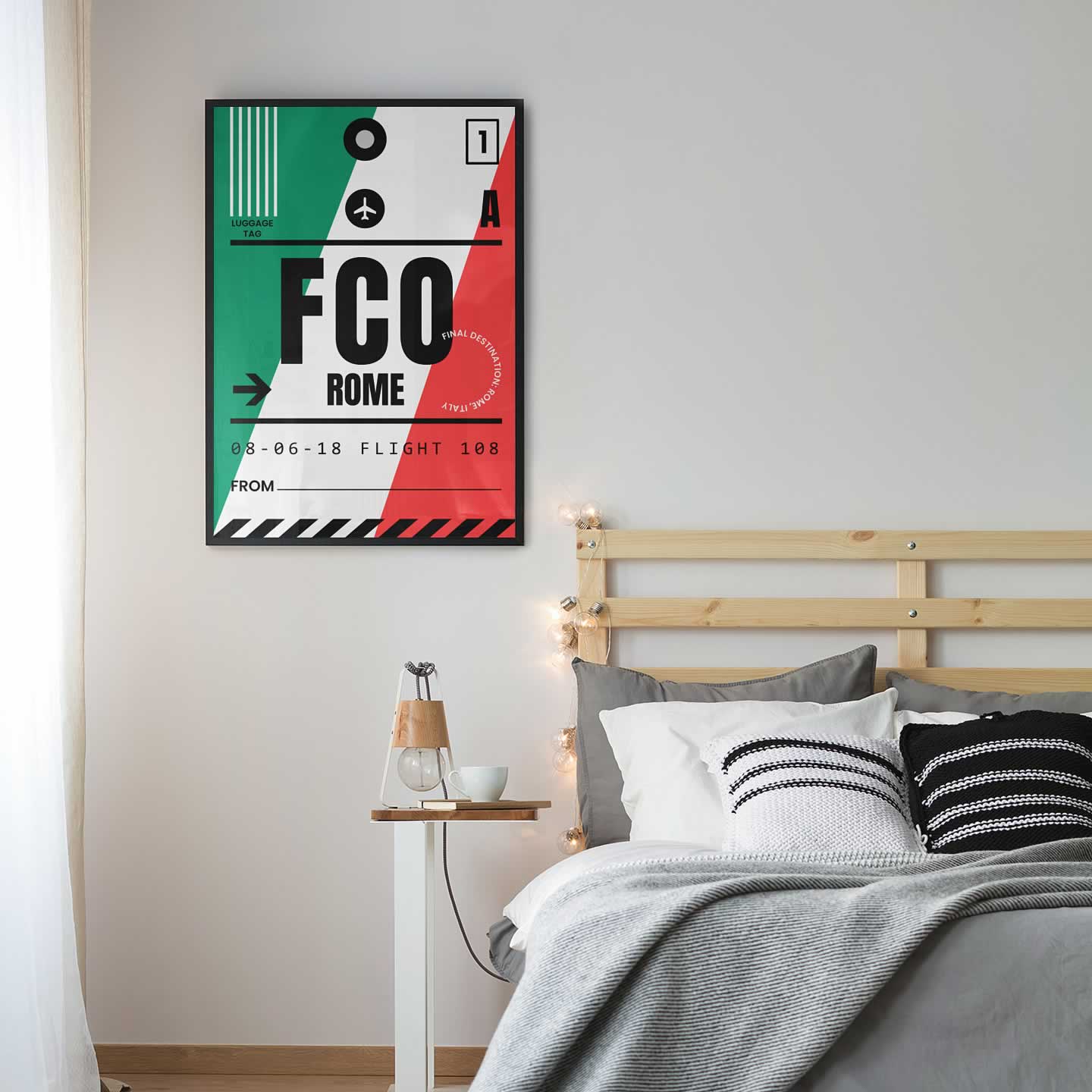 Rome Luggage Tag Travel Poster