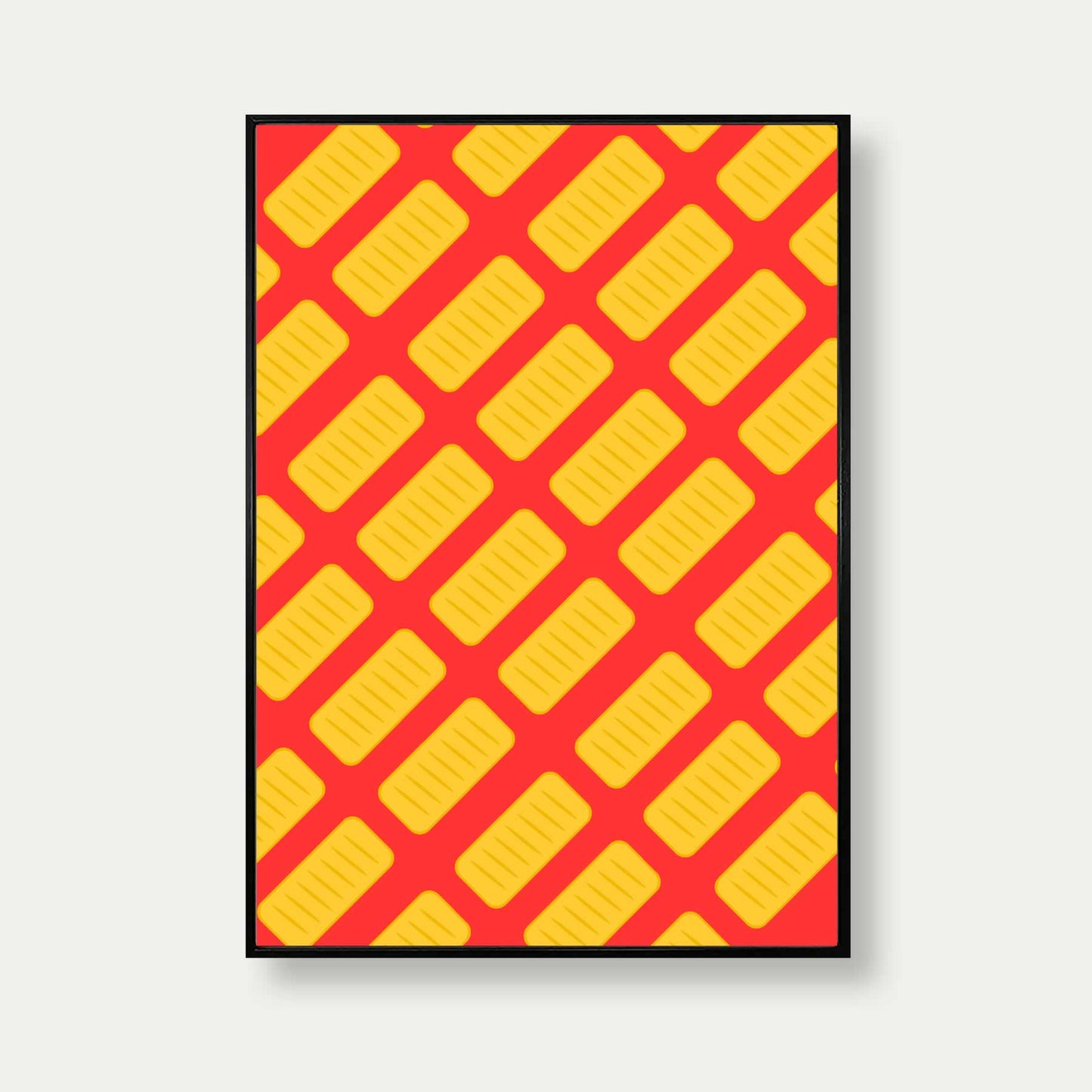Sausage Roll Art Print In Red
