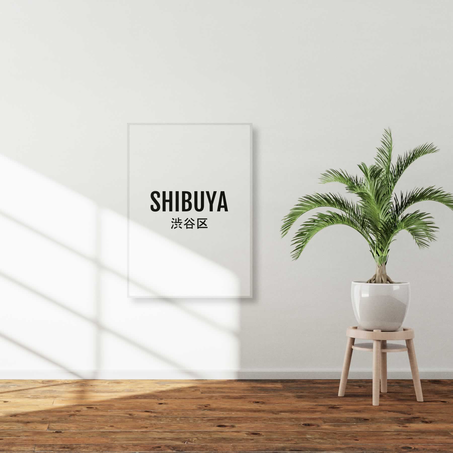 Shibuya Japan Minimalist Wall Art