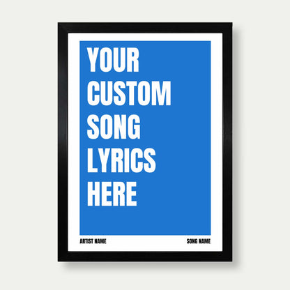 Personalised Song Lyrics Pring