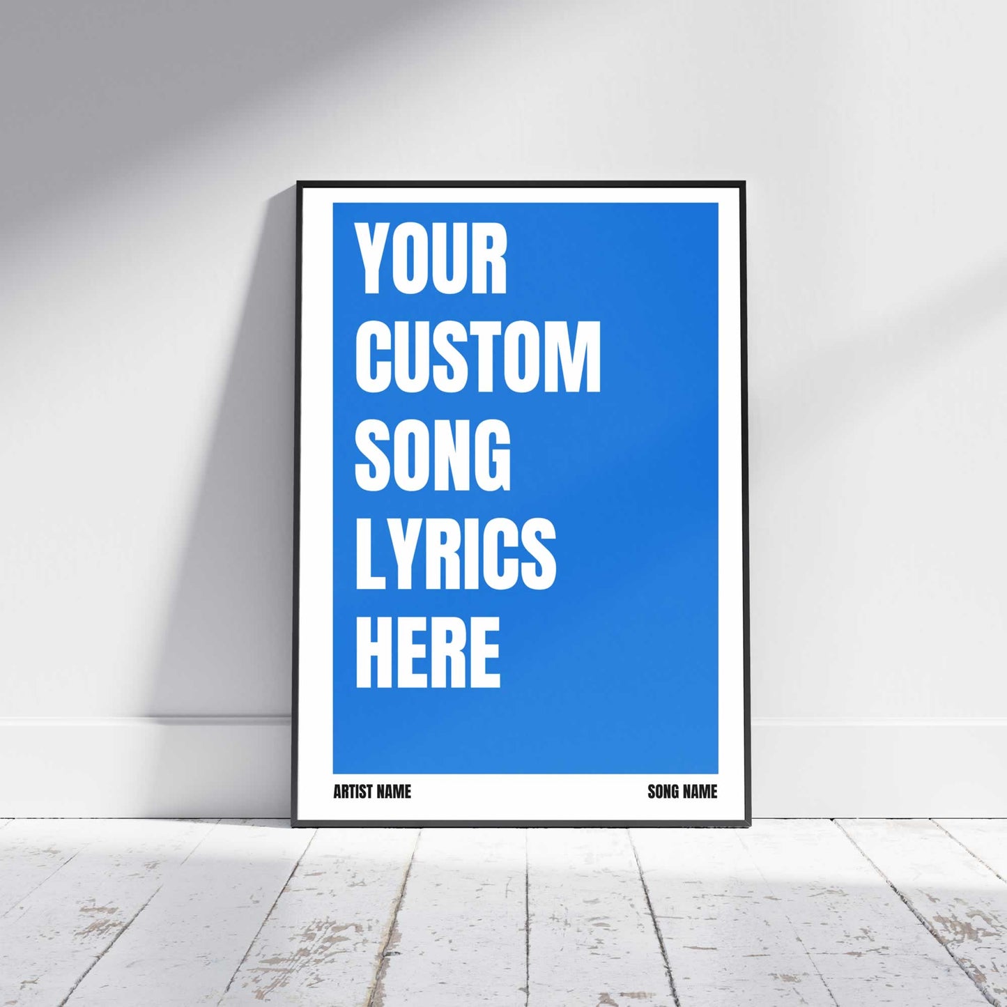 Personalised Song Lyrics Pring