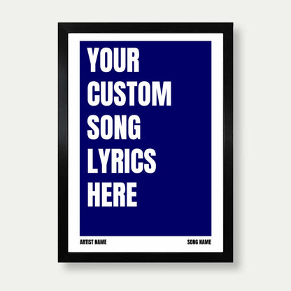 Personalised Song Lyrics Pring