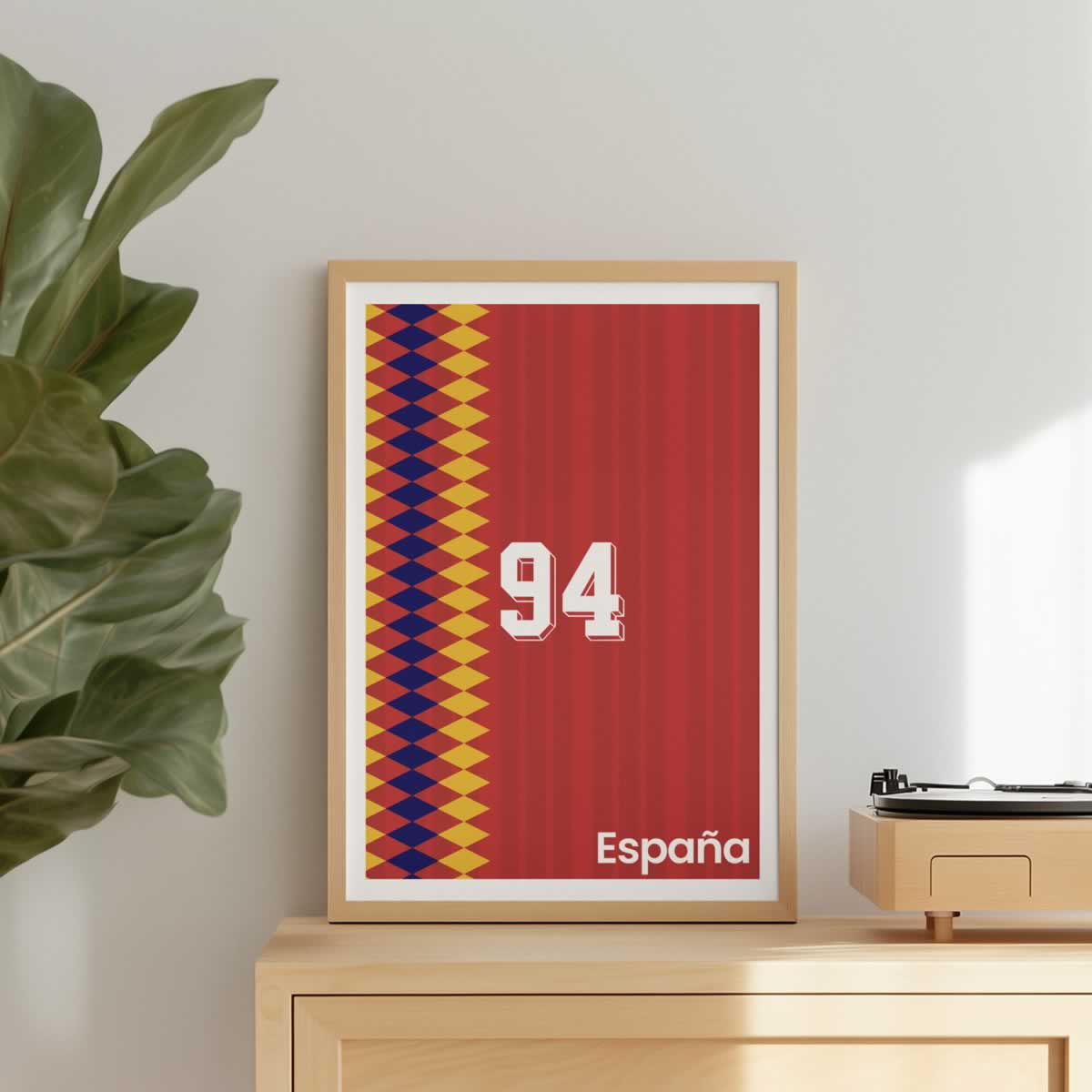 Spain 94 Football Retro Wall Art