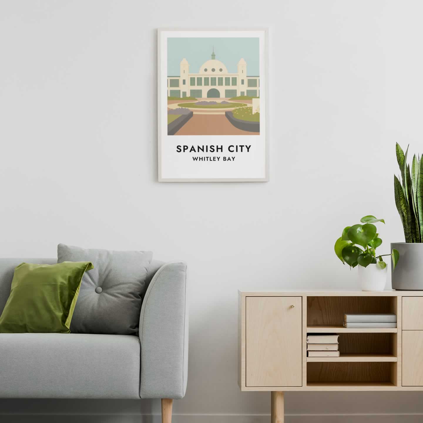 Spanish City Whitley Bay Travel Poster