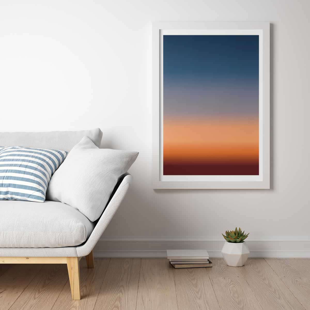 Dark Sunrise Gradient Print