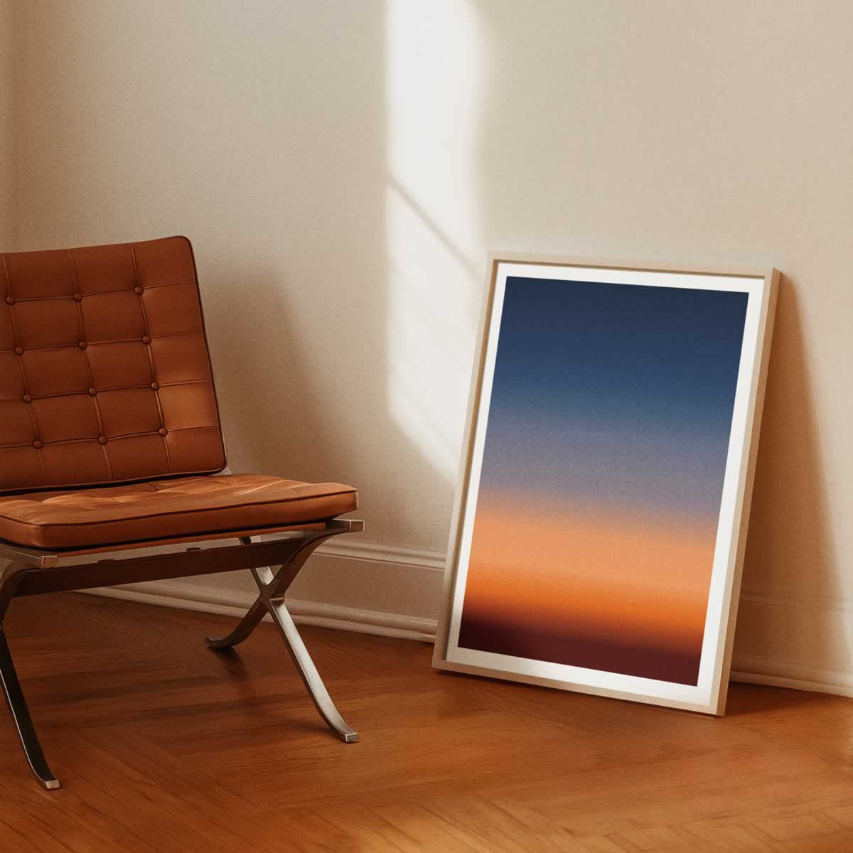 Dark Sunrise Gradient Poster