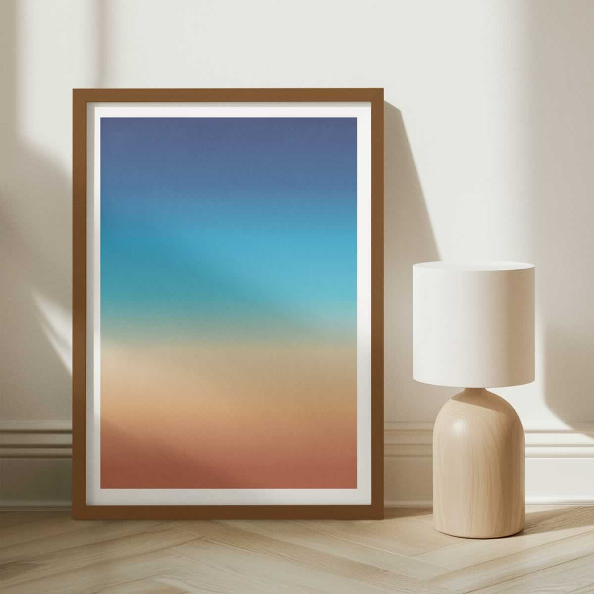 Light Sunrise Gradient Print For Living Room