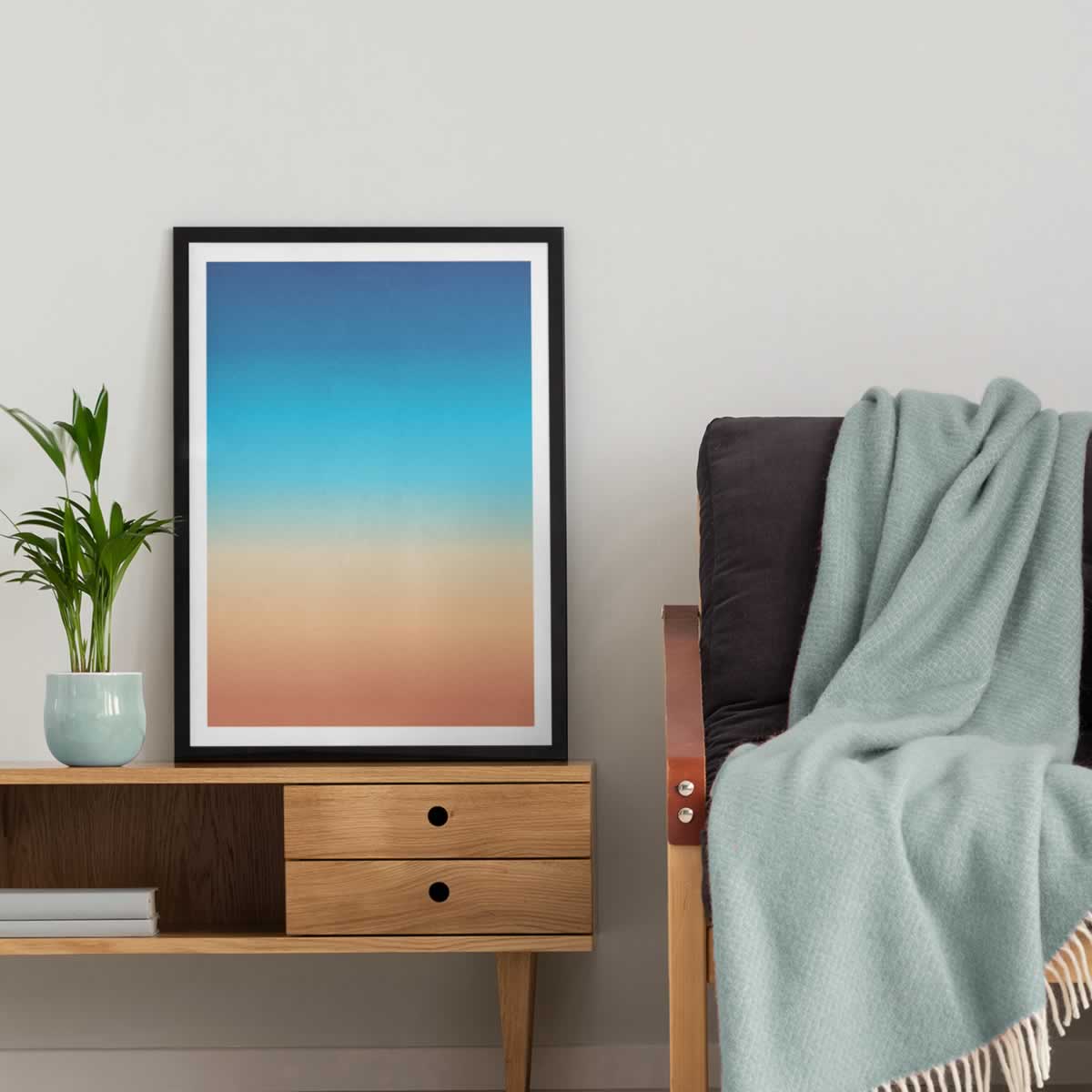 Light Sunrise Gradient Print