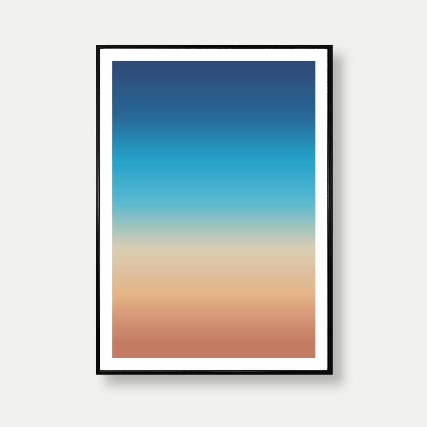 Light Sunrise Gradient Art Print