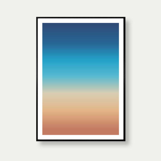 Light Sunrise Gradient Art Print