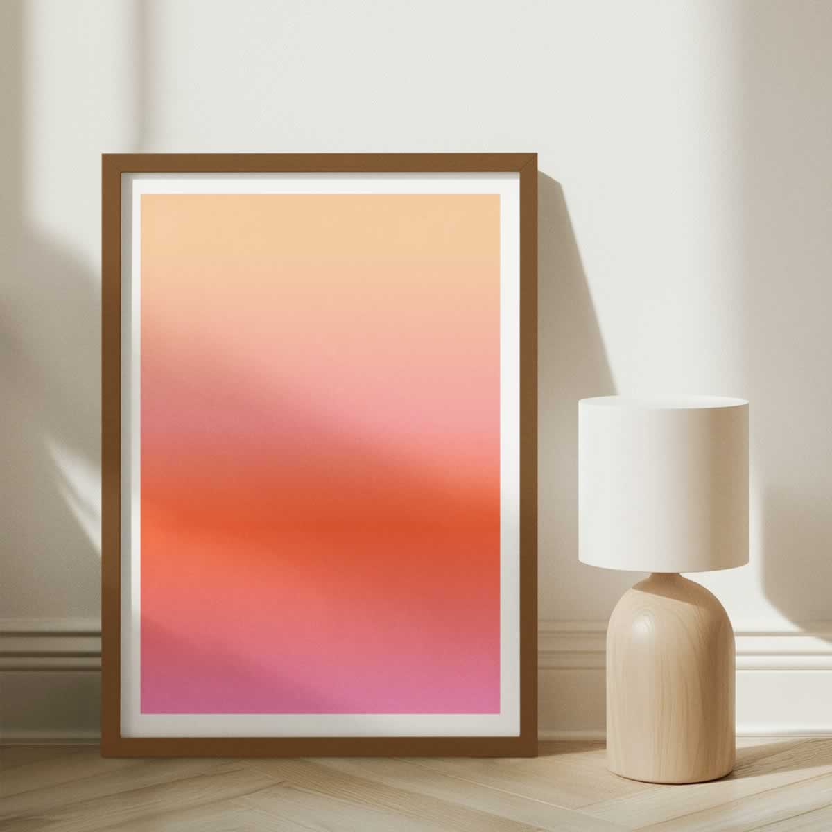 Sunset Gradient Colour Poster
