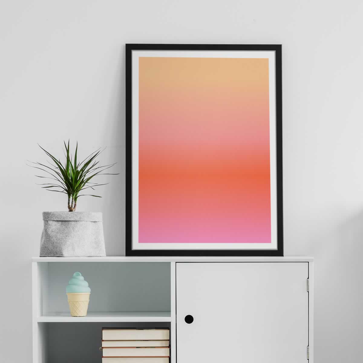 Sunset Gradient Colours Print