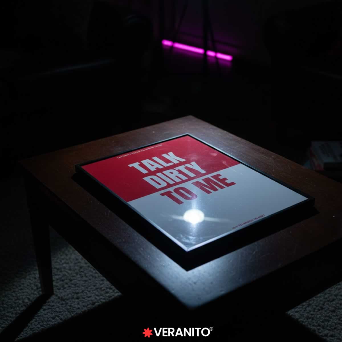 Talk Dirty To Me Print On Table