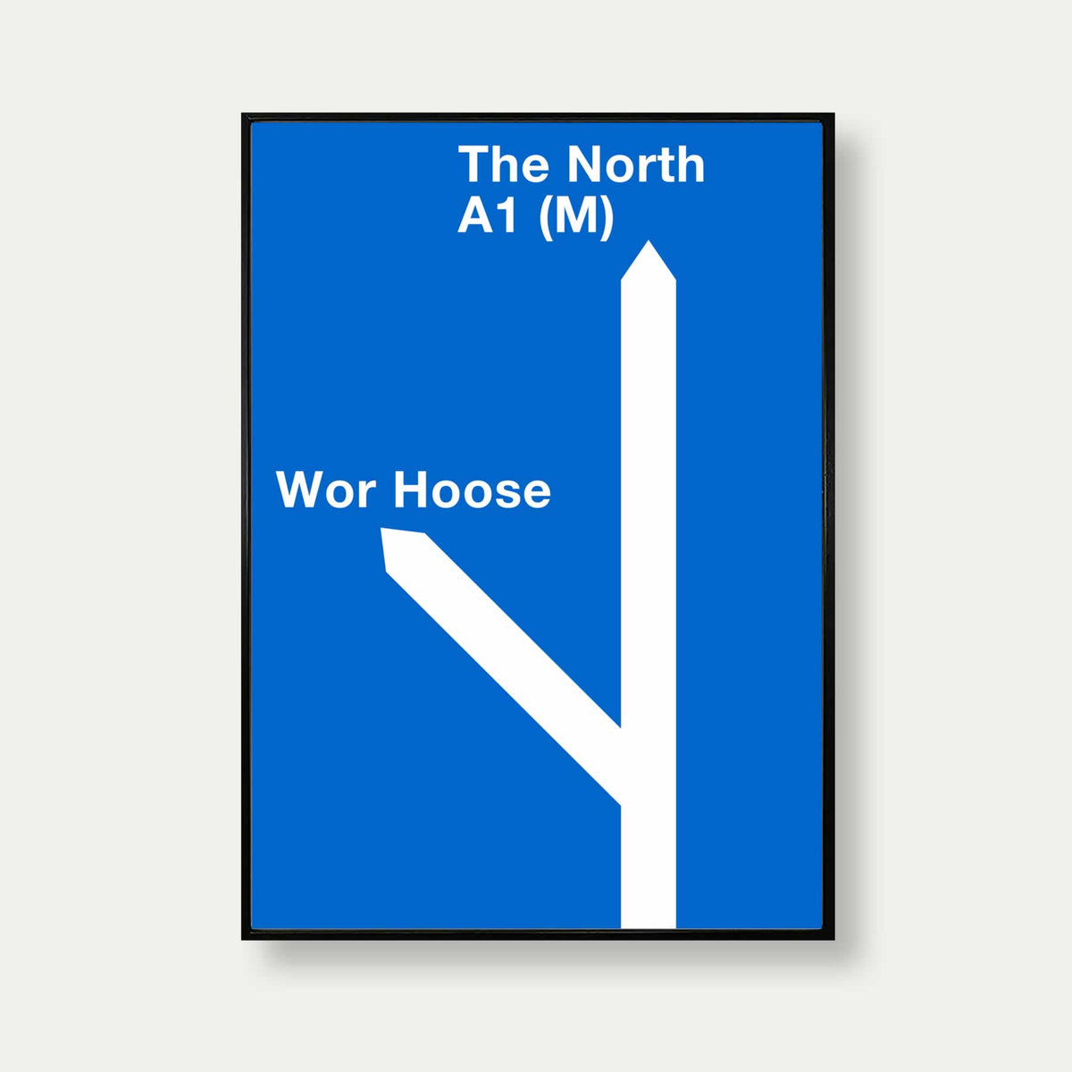 Norrish Rd Sign The North Motorway Sign Print – Veranito