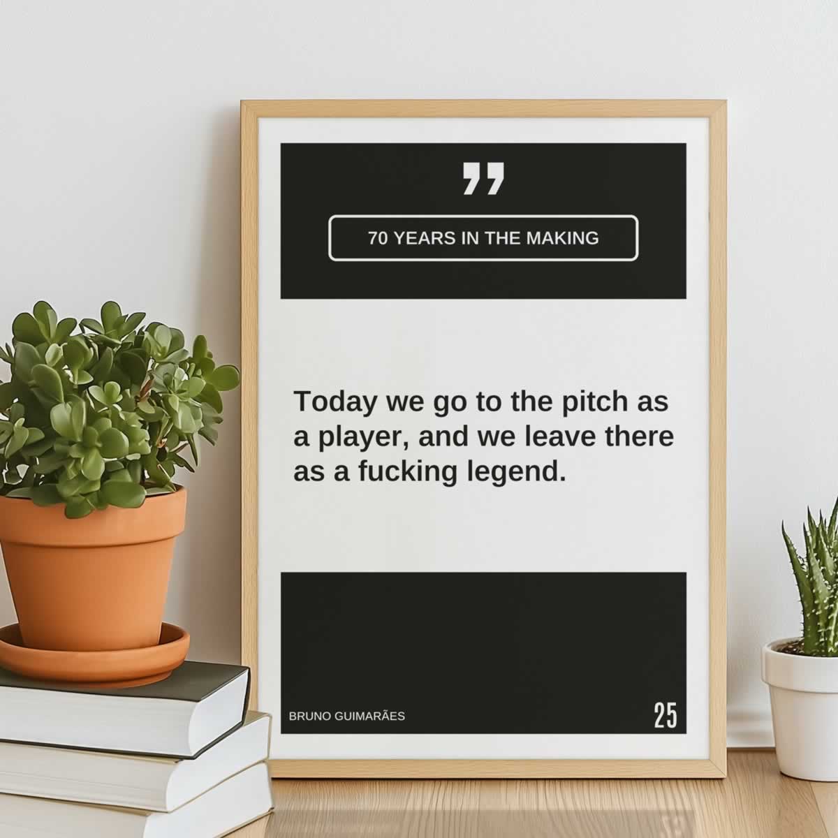 Bruno Guimarães quote poster