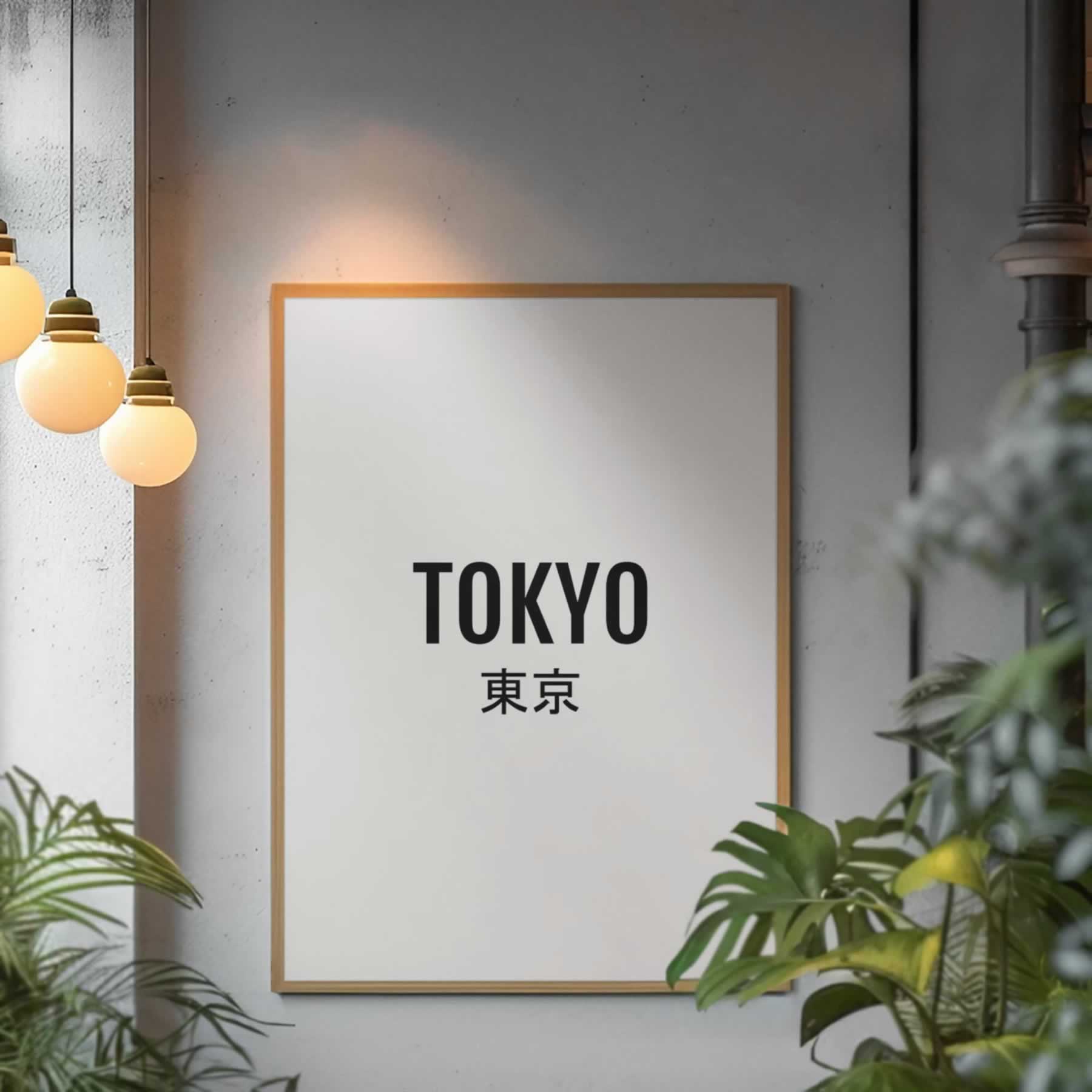 Tokyo Japan Minimalist Poster Print