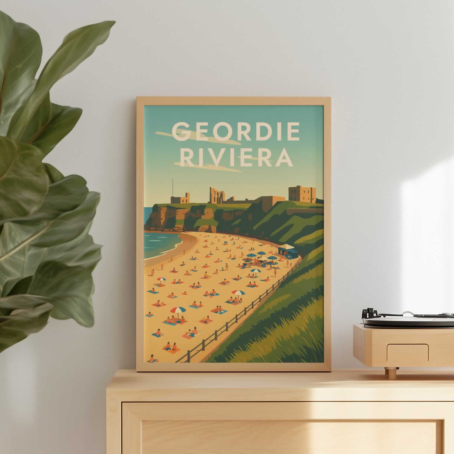 Geordie Riviera Tynemouth Travel Wall Art