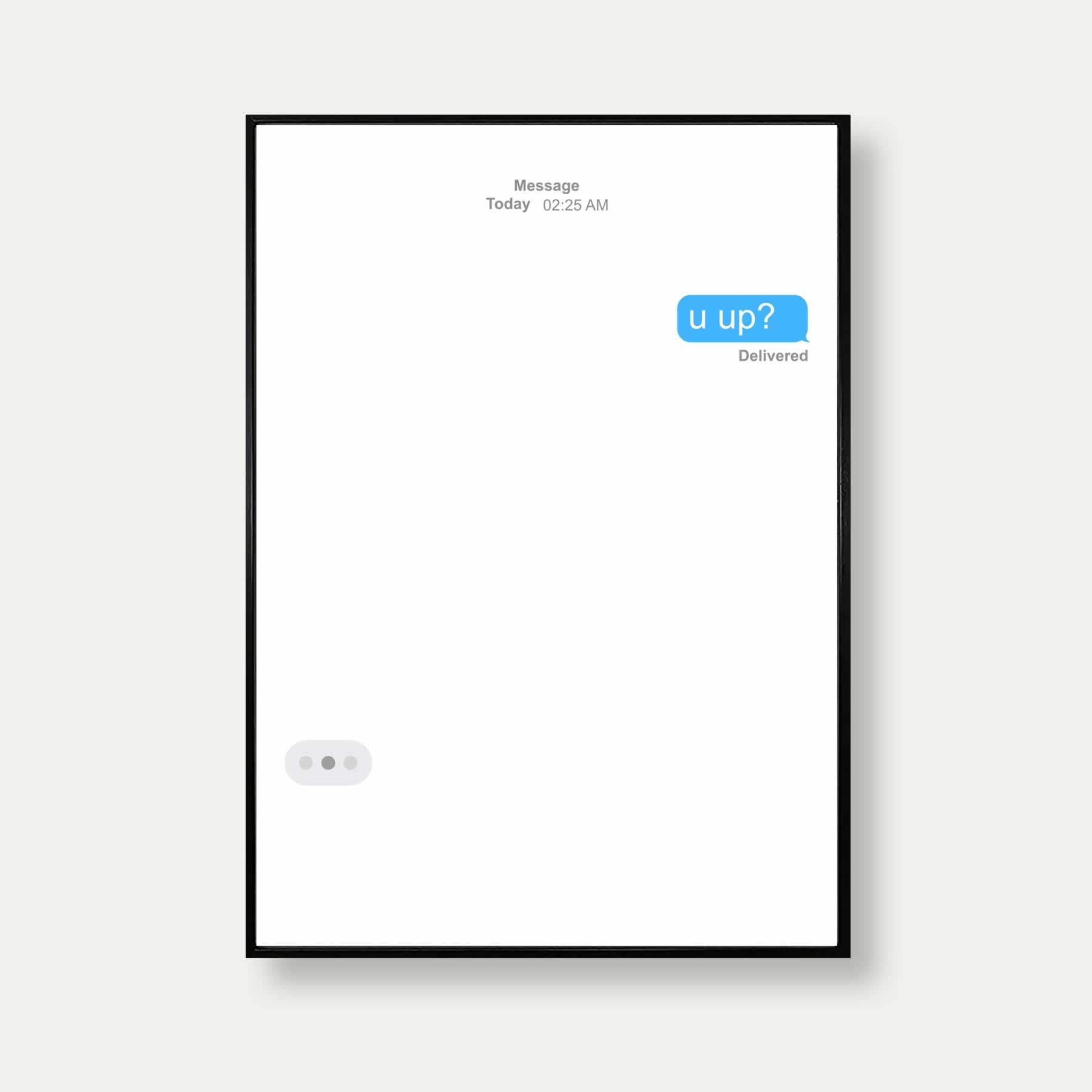 U Up Message Quote Print