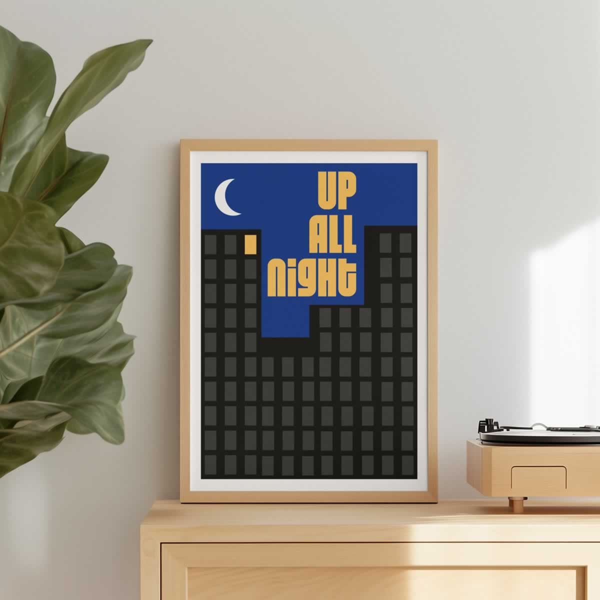 Up All Night Wall Art Print