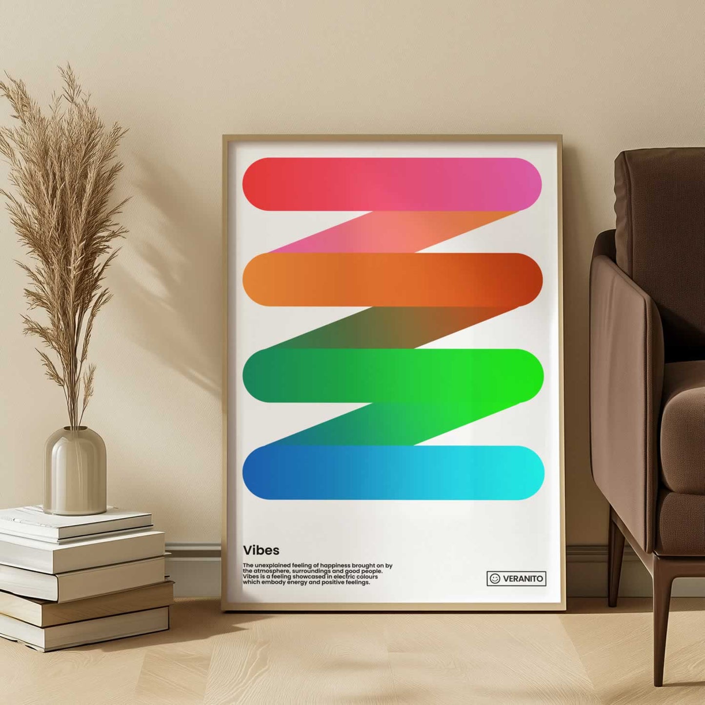 Vibes Colourful Poster Bauhaus Style
