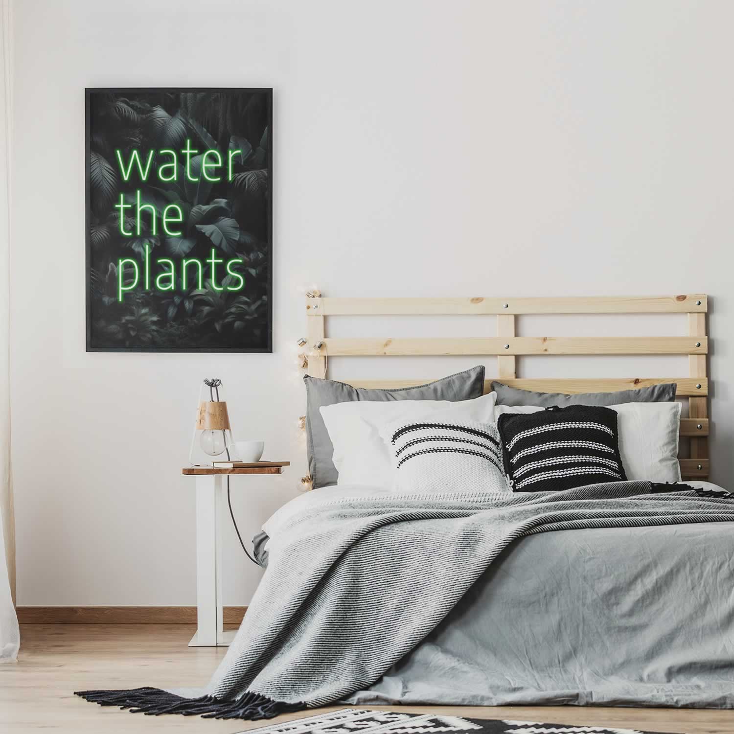 Water The Plants Print For Bedroom