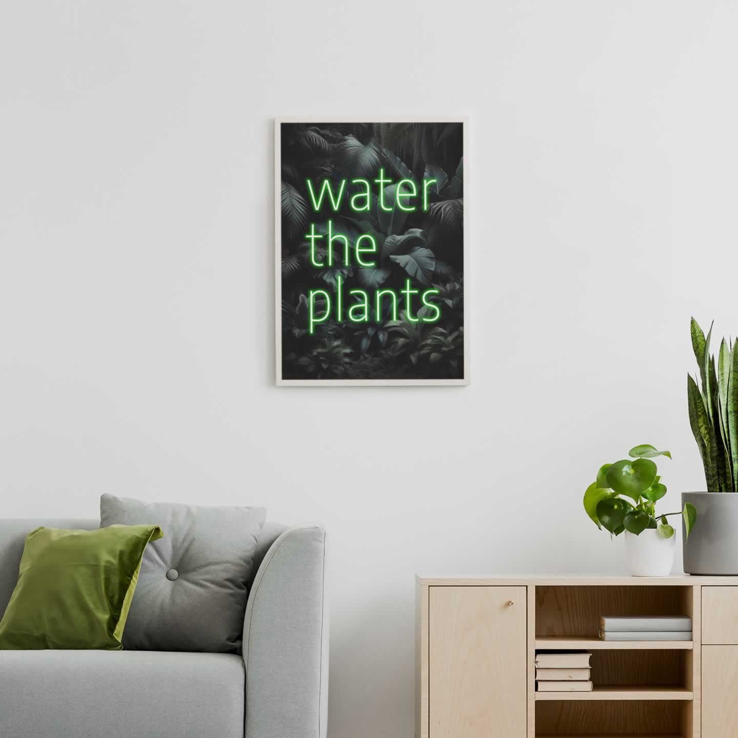 Water The Plants Print For Living Room