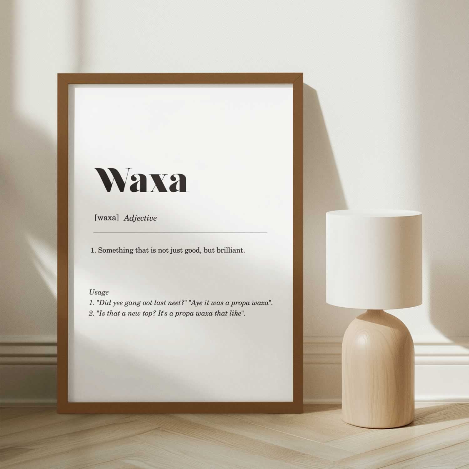 Waxa Geordie Definition Artwork