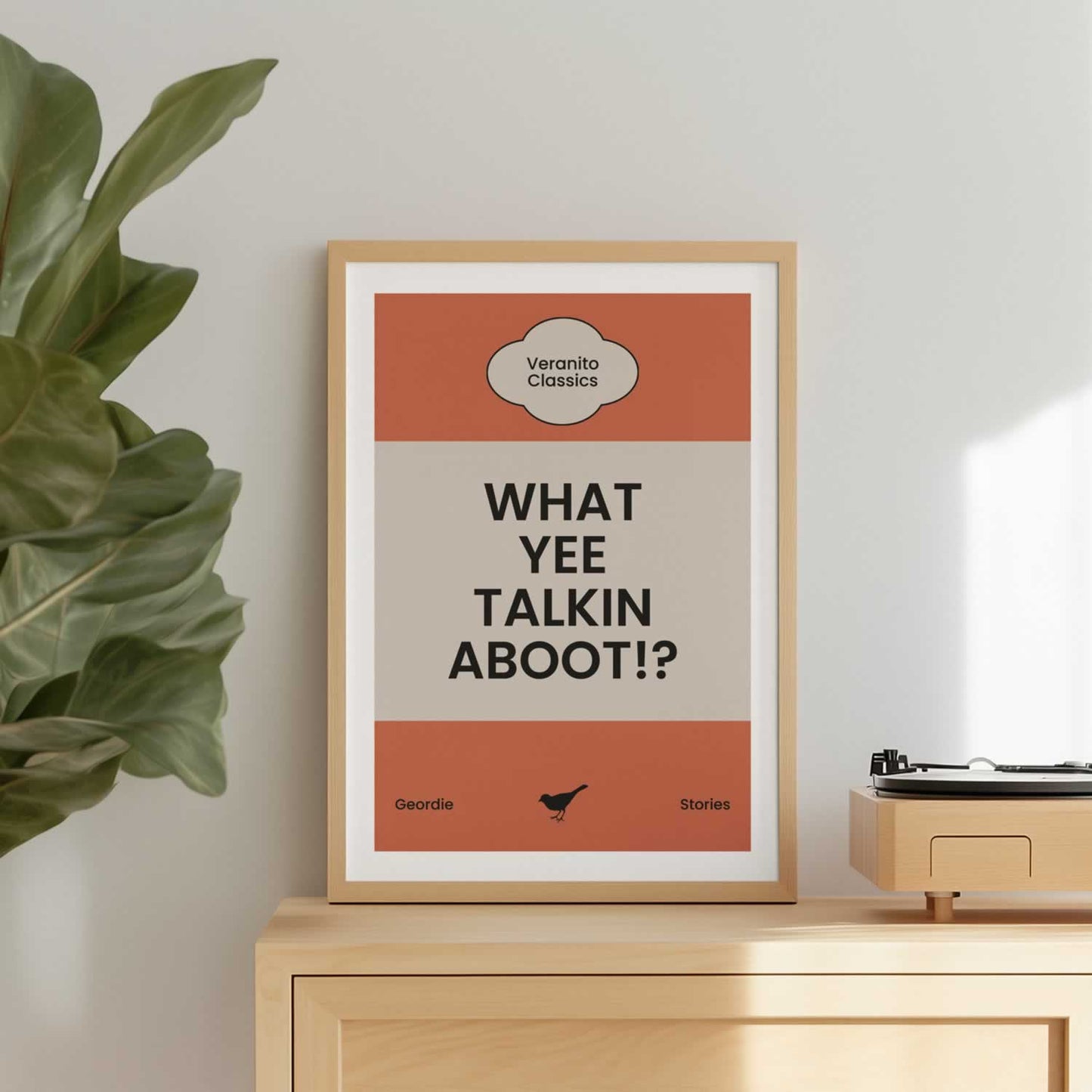 What Yee Talkin Aboot Geordie Poster