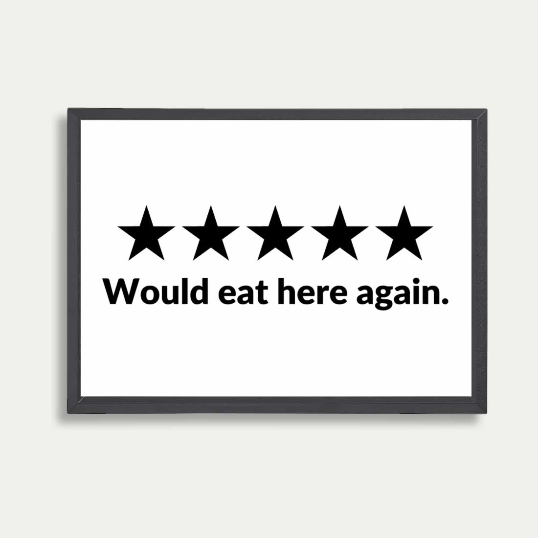 Would Eat Here Again Print